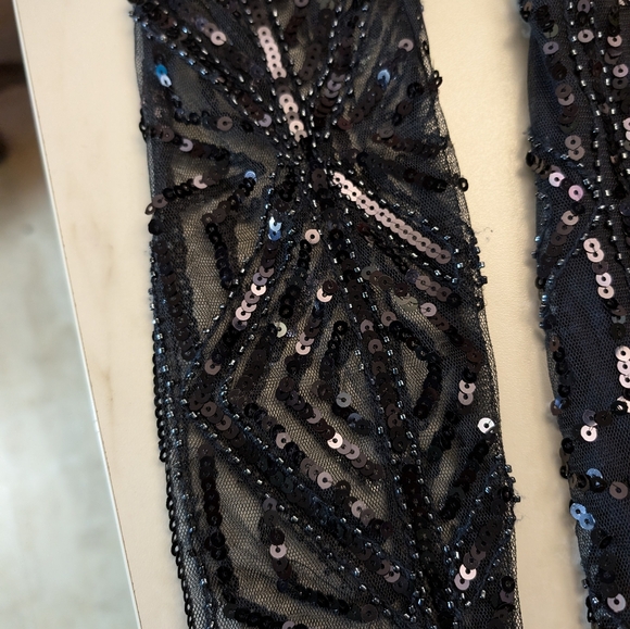 Molly Bracken BodyCon Sequin Dress Navy Blue Size MEDIUM - Picture 2 of 3